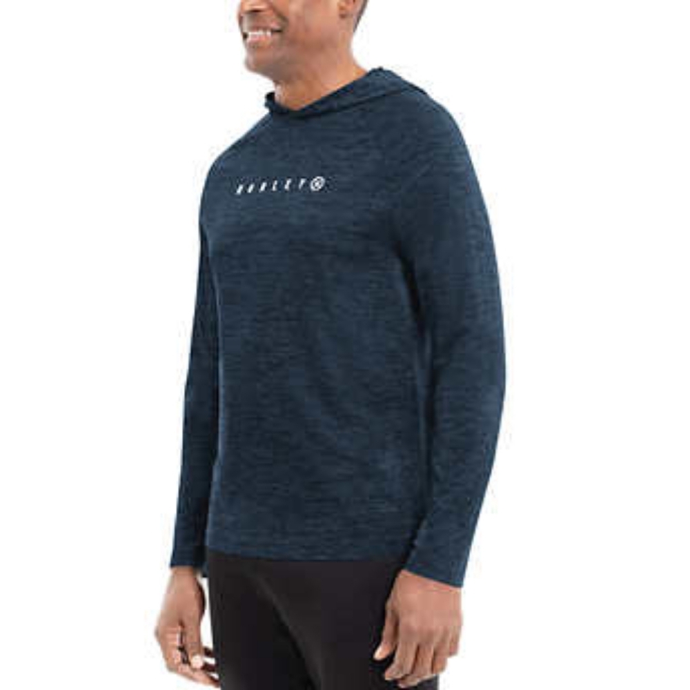 New Hurley Men’s Lightweight Performance Hoodie - Blue/Small - Picture 2 of 6